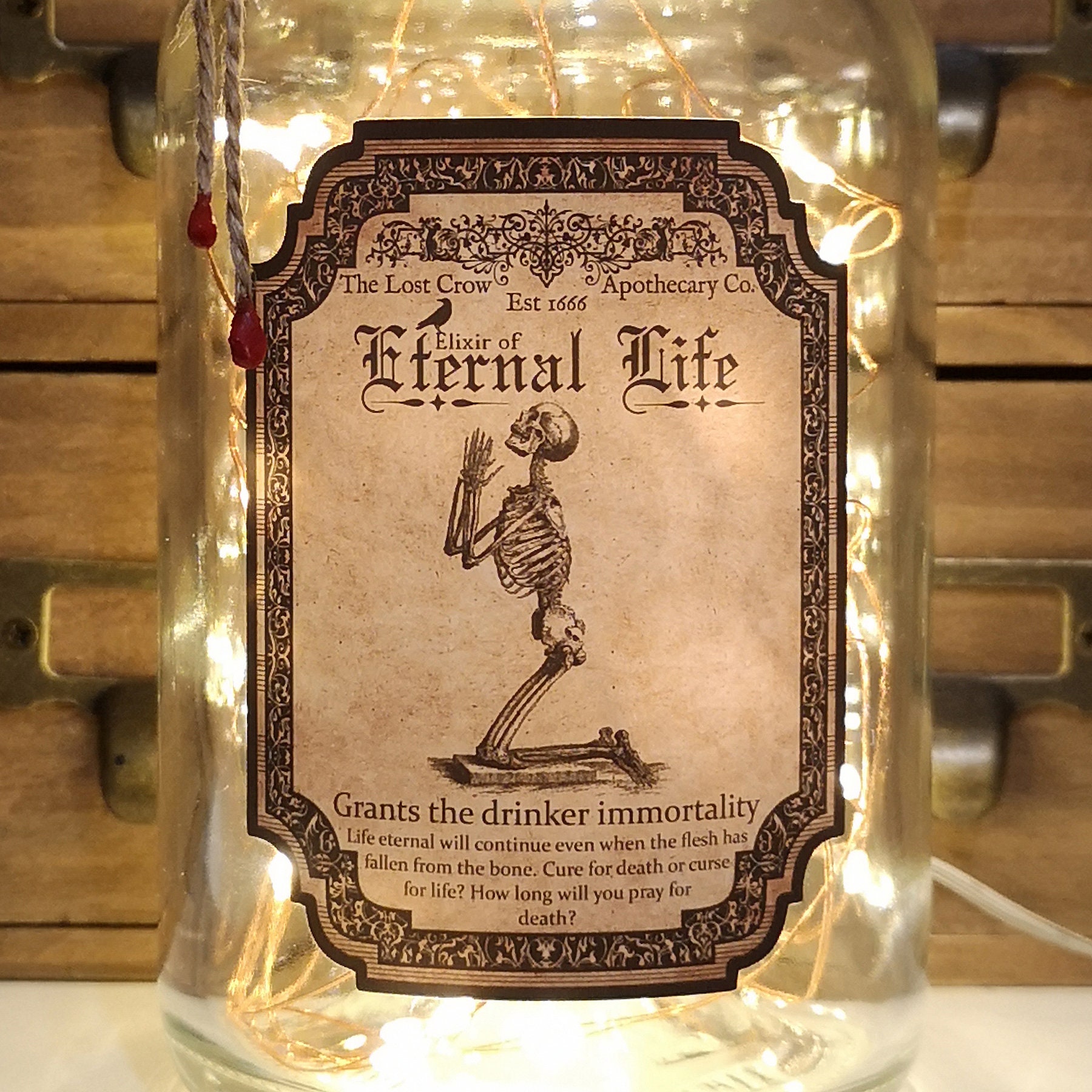 700ml Elixier Des ewigen Lebens Der verlorene Krähentrank Etsy