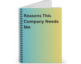 Cuaderno espiral con líneas rayadas y citas divertidas para regalar a compañeros de trabajo. Imprescindibles para la oficina, el jefe, los amigos y el escritorio.