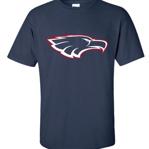 Allen High School Allen eagles eagle head t-shirt ....short or long sleeve ---navy blue or royal blue