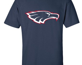 Allen High School Allen eagles eagle head t-shirt ---navy blue or royal blue