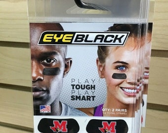 Melissa high school cardinals M eye black ---black & red (2 pairs)