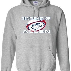 Allen high school gentleman of eagles rugby crew sweatshirt or hoodie ---2 colors