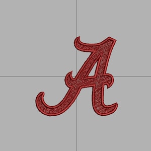 Alabama Crimson Tide A logo Embroidery Digitizer File