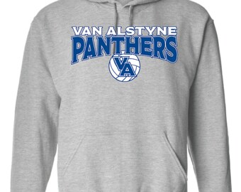 Van Alstyne high school VA panthers volleyball hoodie ---several colors