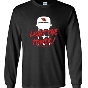 Melissa high school cardinals light the water tower t-shirt ....short or long sleeve black Long sleeve
