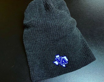 Van Alstyne high school panthers texas VA slouchy beanie ---black