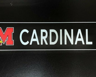 Melissa Texas cardinals -cardinals street sign "cardinal dr" ---black aluminum