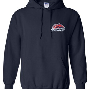 Mckinney boyd high school broncos small boyd bronco head hoodie ---2 colors