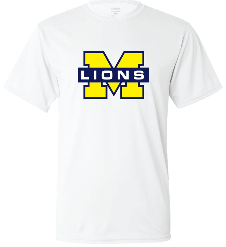 Mckinney High School Lions Large M Logo Tshirt 2 Colors Etsy
