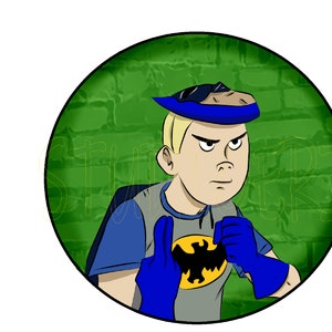 Hank Venture 1 inch and 2.25 inch pin back buttons WITH FREE STICKER