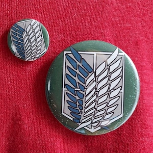Wings of Freedom Pin Back Buttons | Free Sticker