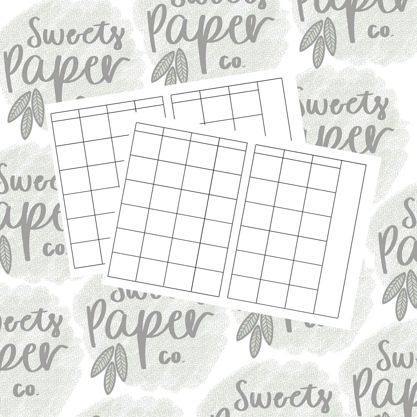 Blank A5 TN Monthly Printable, Blank Month Print A5 TN, Monthly ...