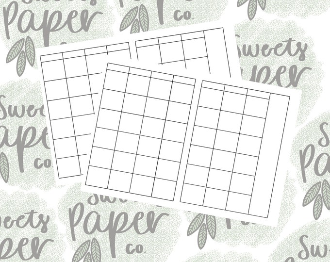 Blank A5 TN Monthly Printable, Blank Month Print A5 TN, Monthly ...