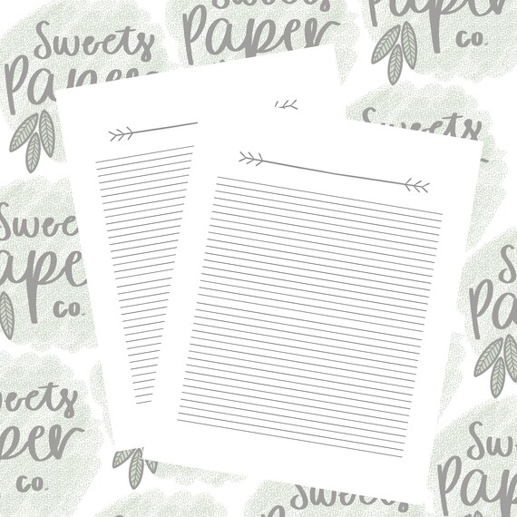 Blank List Printable List Lined Printable 8.5x11 | Etsy