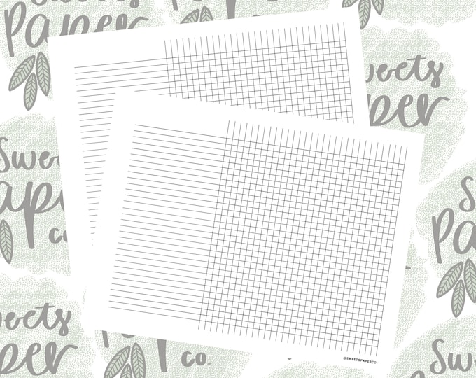 Blank Habit Tracker Printable, Habit Tracker, Tracker Printable, 8.5x11 ...
