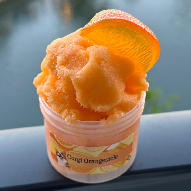 Orangesicle Ice Cream Icy Slime Ice Cream Slime Icy Etsy UK