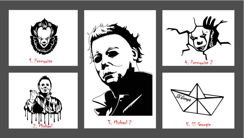 Horror Movie Decals | Etsy