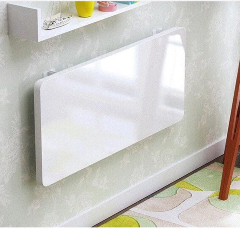 Wall Mounted Folding Table Wall Hanging Kitchen Table Space Etsy UK