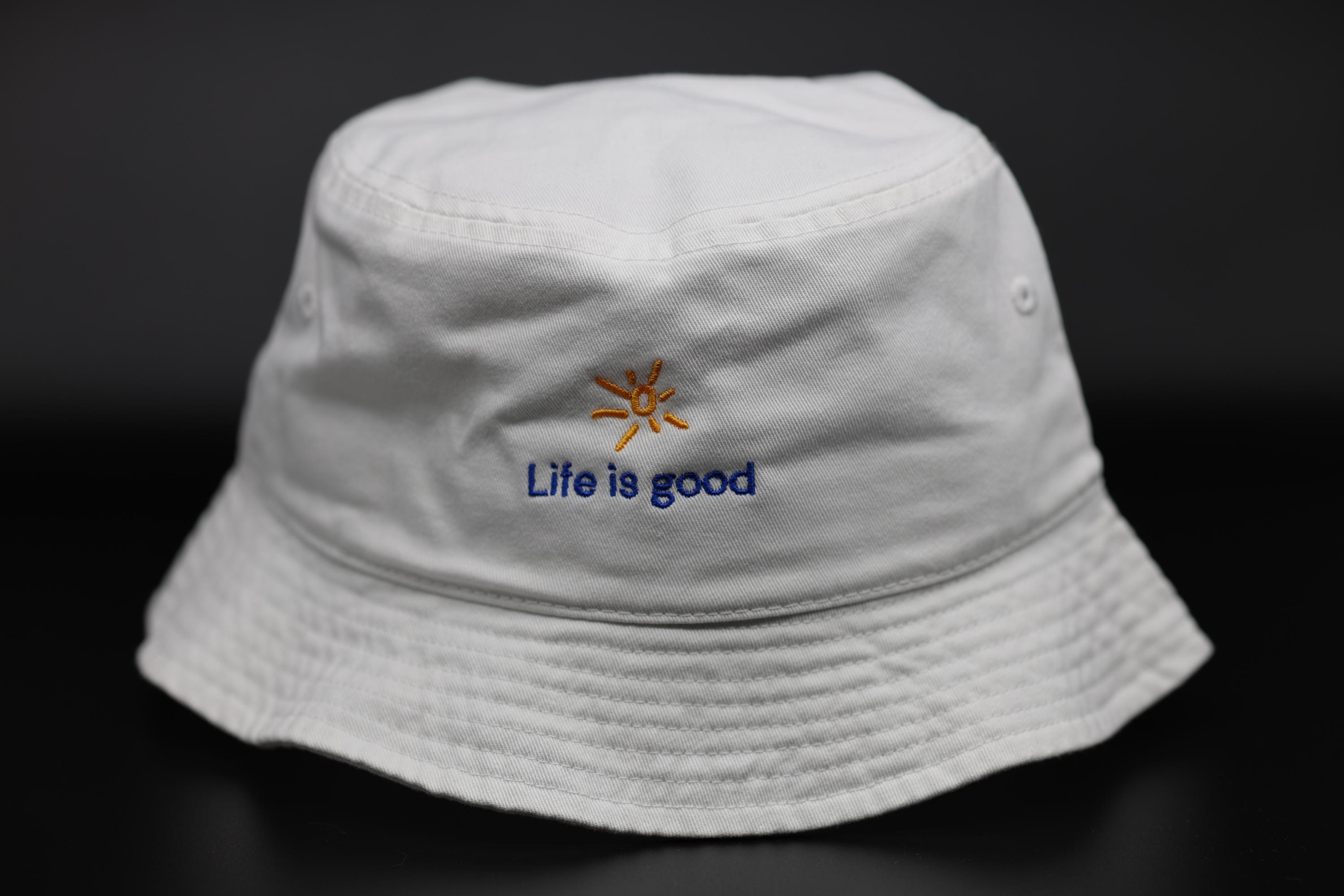bucket hat women's life is good hats