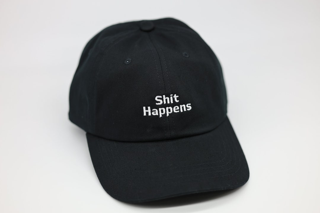 ほぼ未使用★SOFTMACHINE SHIT HAPPENS CAP BLACK Shit Happens Hat (black) - Etsy