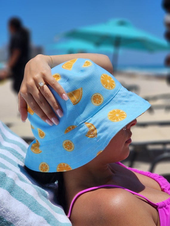Orange Bucket Hat (reversible) - Etsy