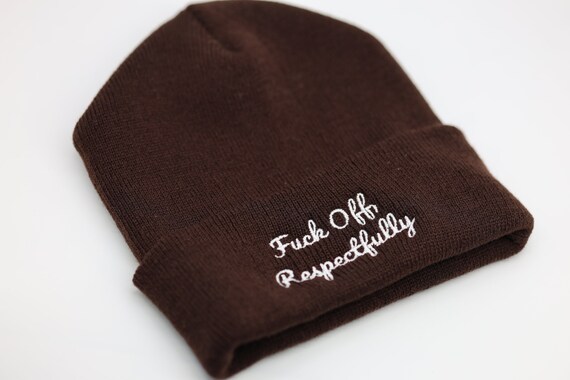 F*ck Off, Respectfully Beanie - Etsy