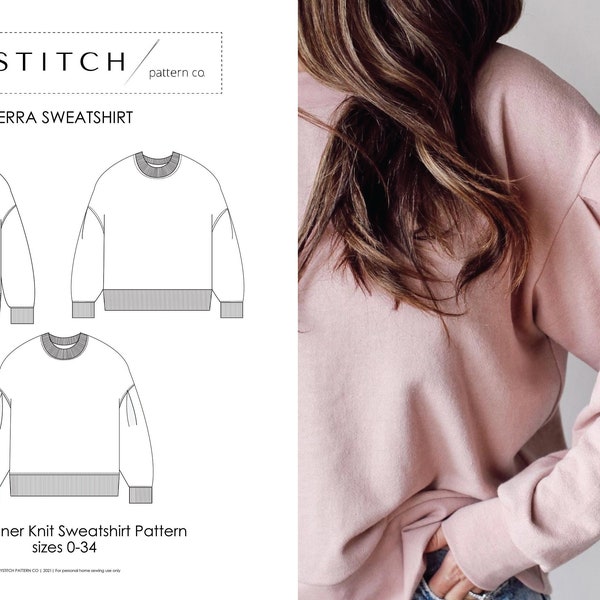 Sierra Sweatshirt Sewing Pattern