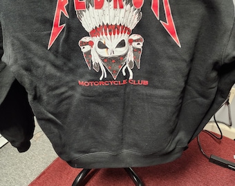 Hoodie mit Patch und Reißverschluss