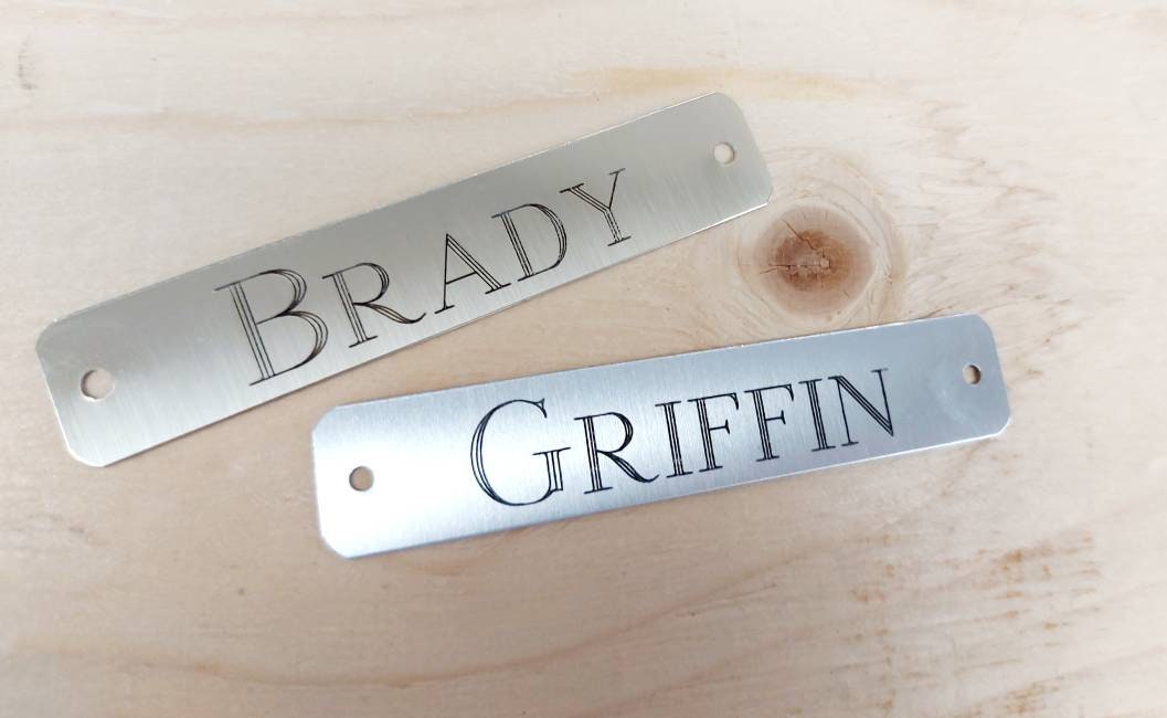 Engraved Aluminum Horse Halter Plate With Rivets or Chicago Etsy Canada