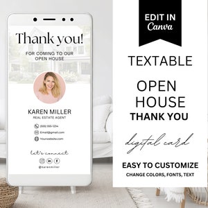 Digitale Bedankkaart | Onroerend goed visitekaartje | Opendeurdag bedankkaart | Vastgoedmarketing | Makelaarsmarketing | Uitnodiging