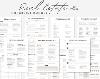 Real Estate Checklist Realtor Checklist Closing Day Checklist Canva ...