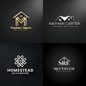 Luxury Real Estate Logo | Custom Hand Drawn Modern and Luxury Real Estate Logo For Your Business | Custom Logo | Realtor Logo | Logo Maker