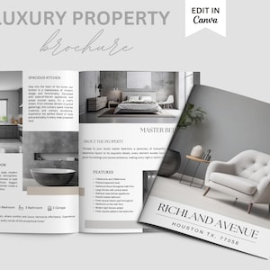 Real Estate Brochure, Luxury Property Brochure, For Sale Flyer, Listing Flyer, Open House Brochure, Property Brochure, Property Magazine