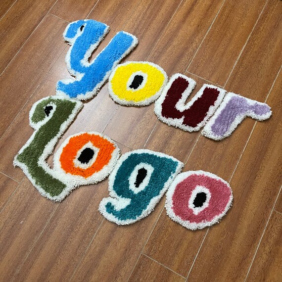 Personalized Rug Custom Logo Personalized Gift Logo Design Etsy
