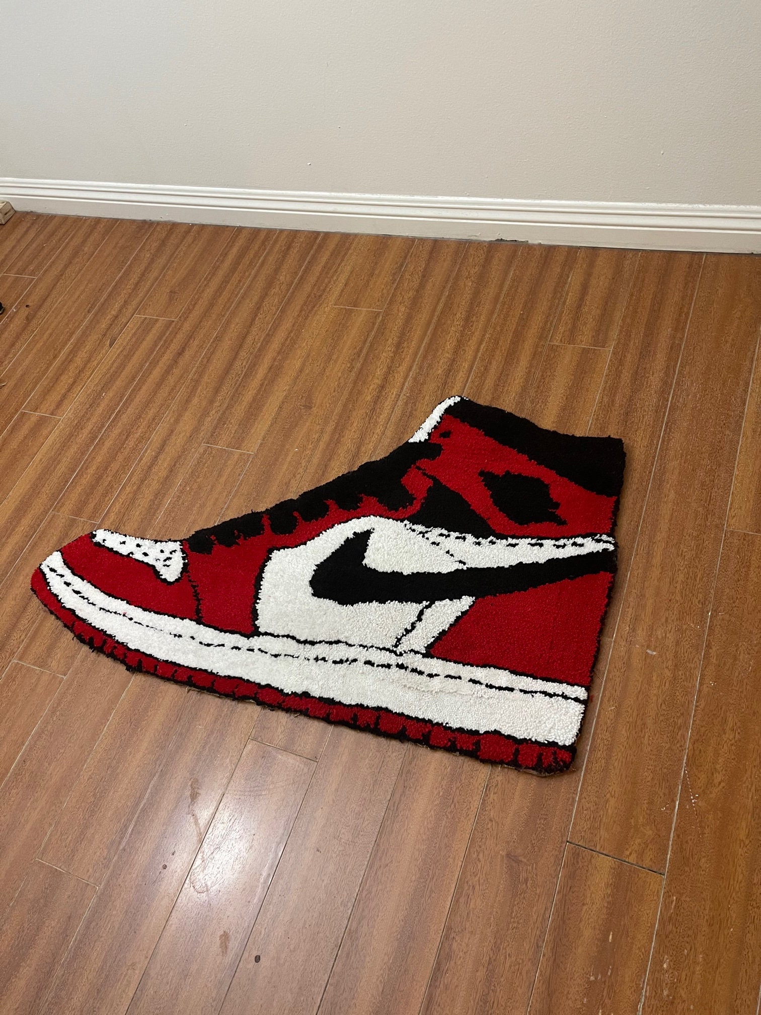 AJ1 Rug Air Jordan 1 Chicago Rug Custom Rug Sneaker Rug Etsy
