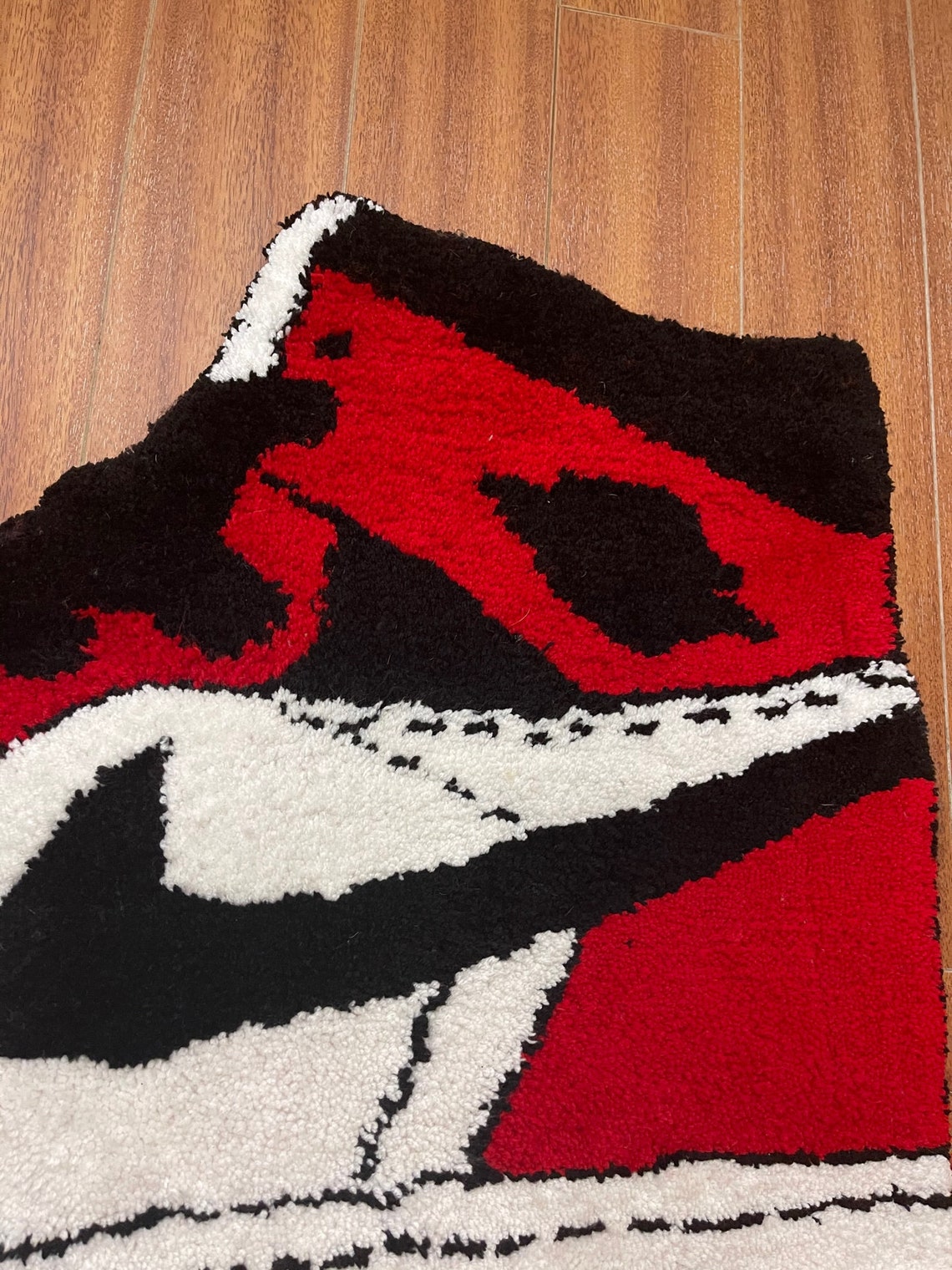 AJ1 Rug Air Jordan 1 Chicago Rug Custom Rug Sneaker Rug Etsy