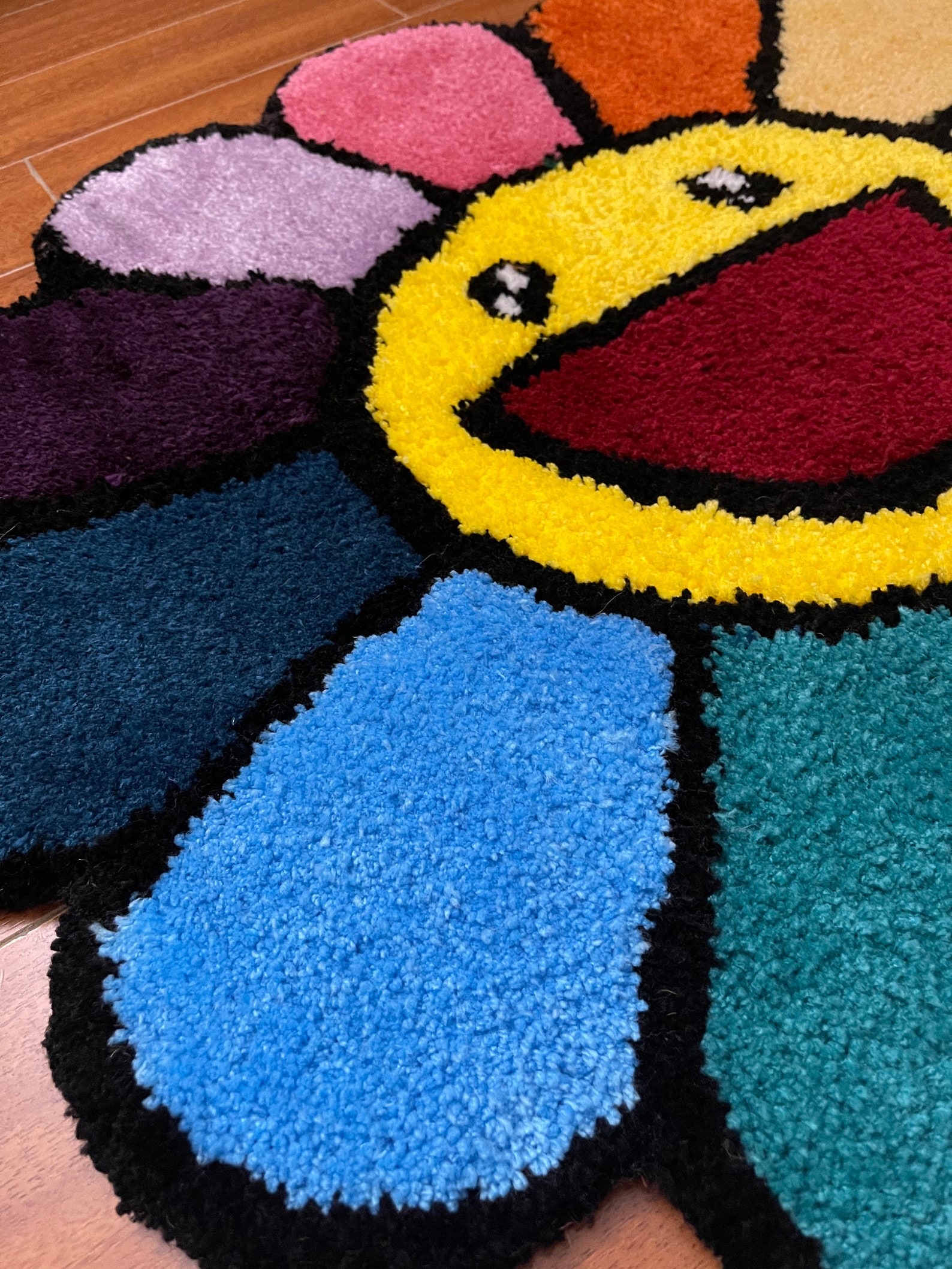 Murakami Rug Murakami Flower Custom Rug Handmade Rug Etsy