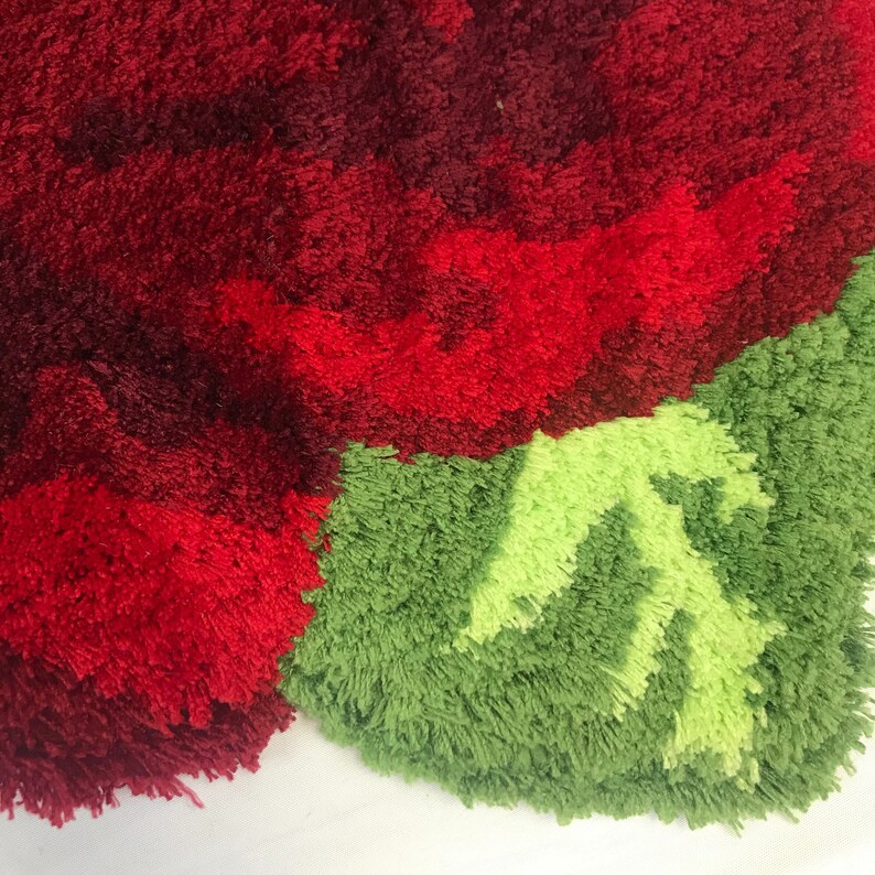 Flower Rug Floral Rug 3d Flower Shape Rug Toilet Rug Etsy