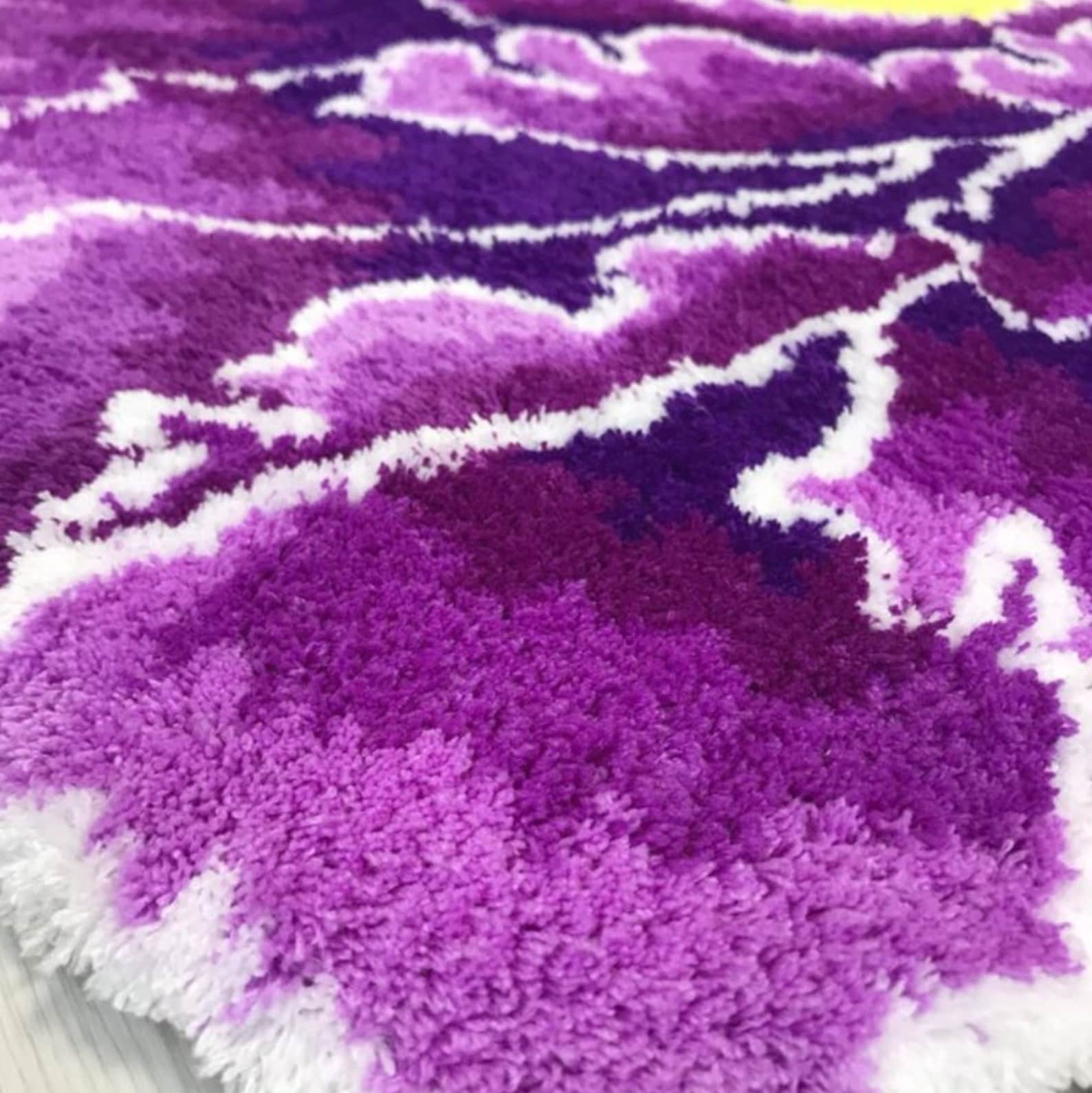 Flower Rug Floral Rug 3d Flower Shape Rug Gift for Her Etsy