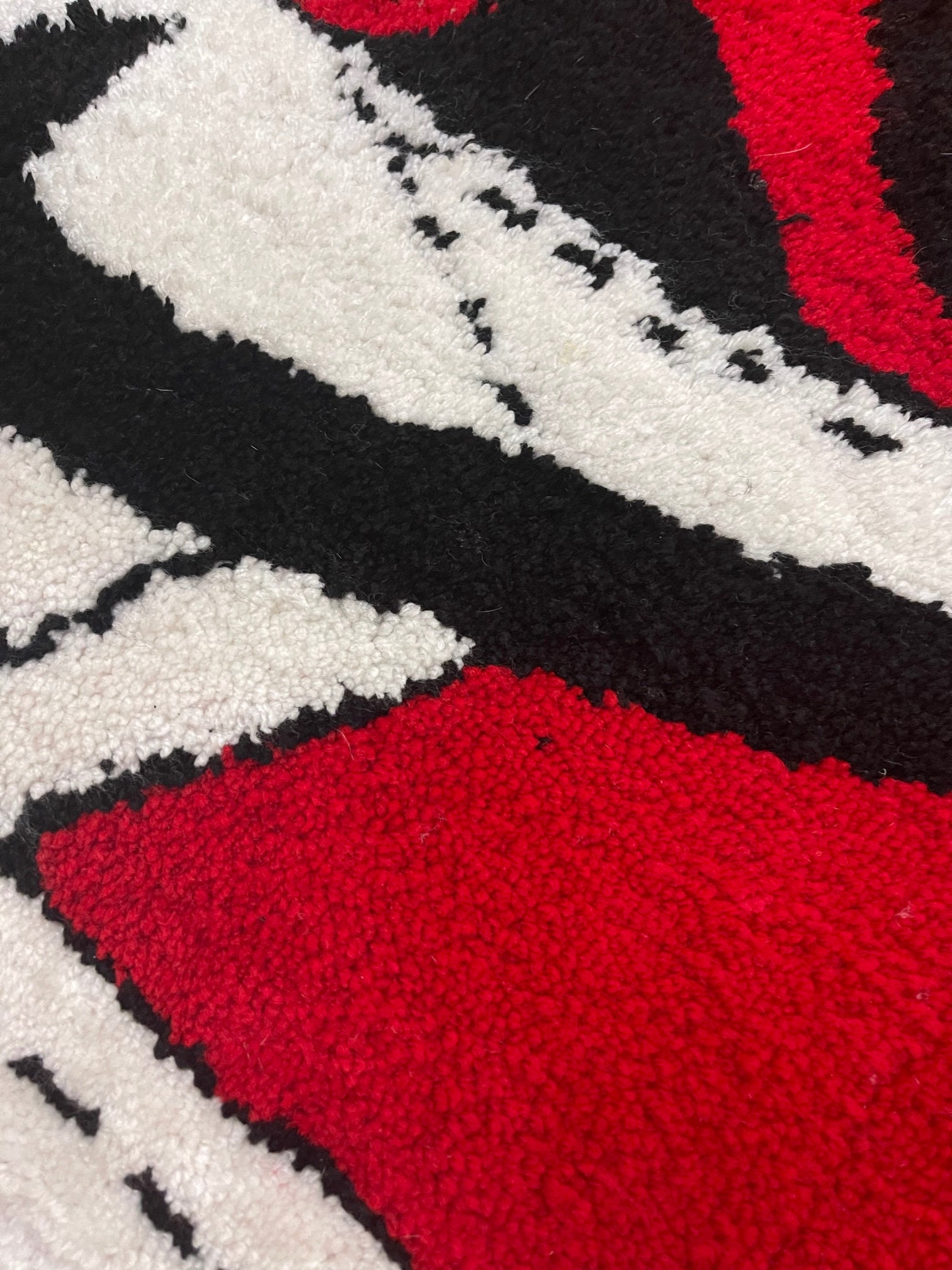 AJ1 Rug Air Jordan 1 Chicago Rug Custom Rug Sneaker Rug Etsy