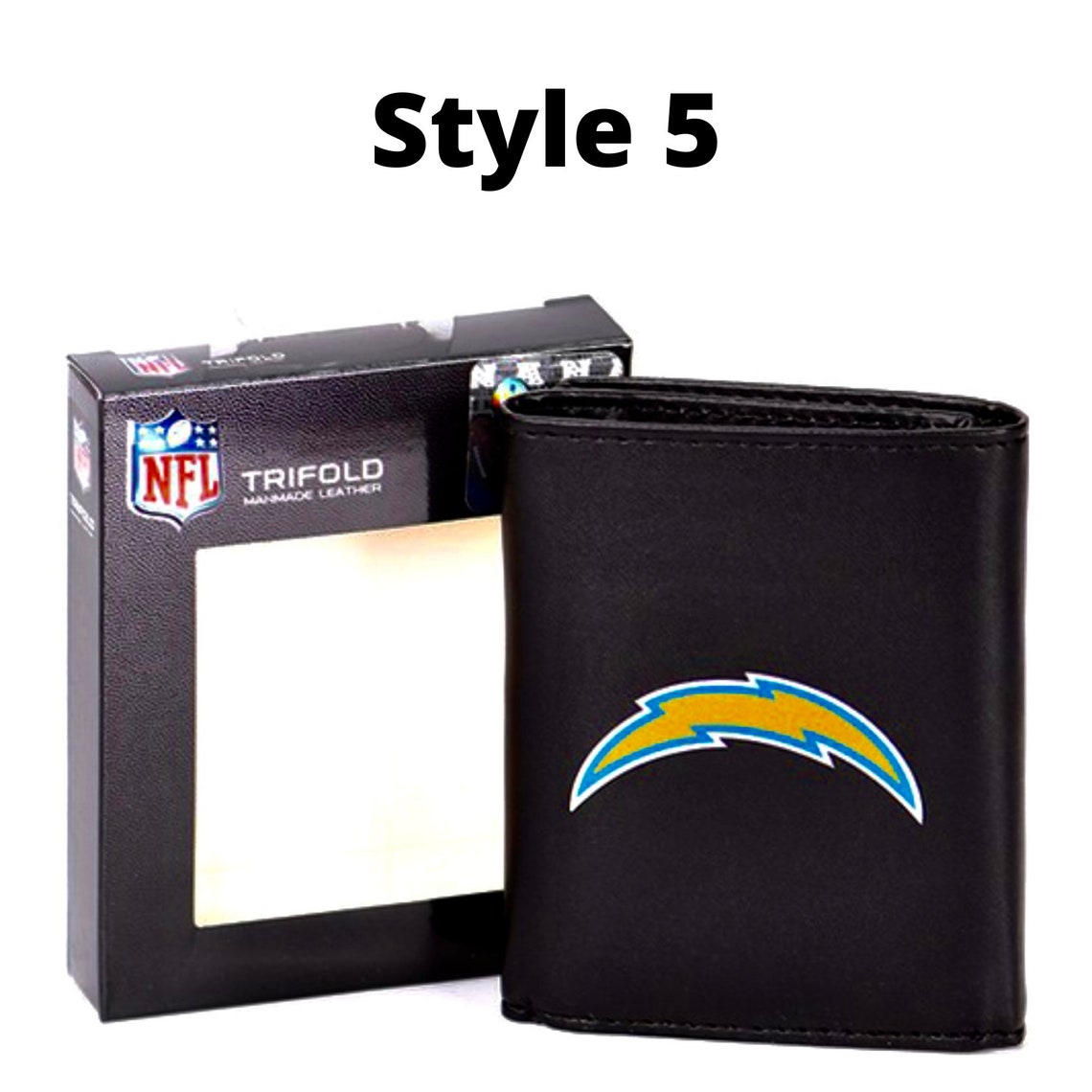 NFL Trifold Manmade Leather Wallets Etsy