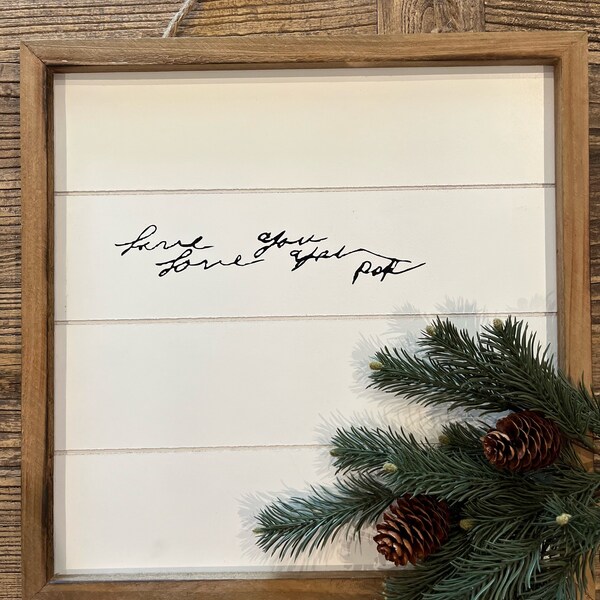 Custom Handwriting Sign Etsy