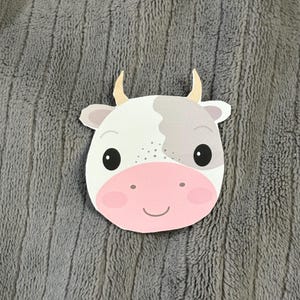Cute Cow Waterproof Vinyl Sticker, Farm Animal Decal, Laptop Sticker, Water Bottle Sticker, Car Decal, Country Girl Gift
