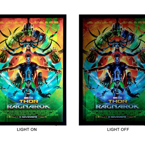Movie Poster 27 X 40 LED Light Box Front Open Frame Etsy