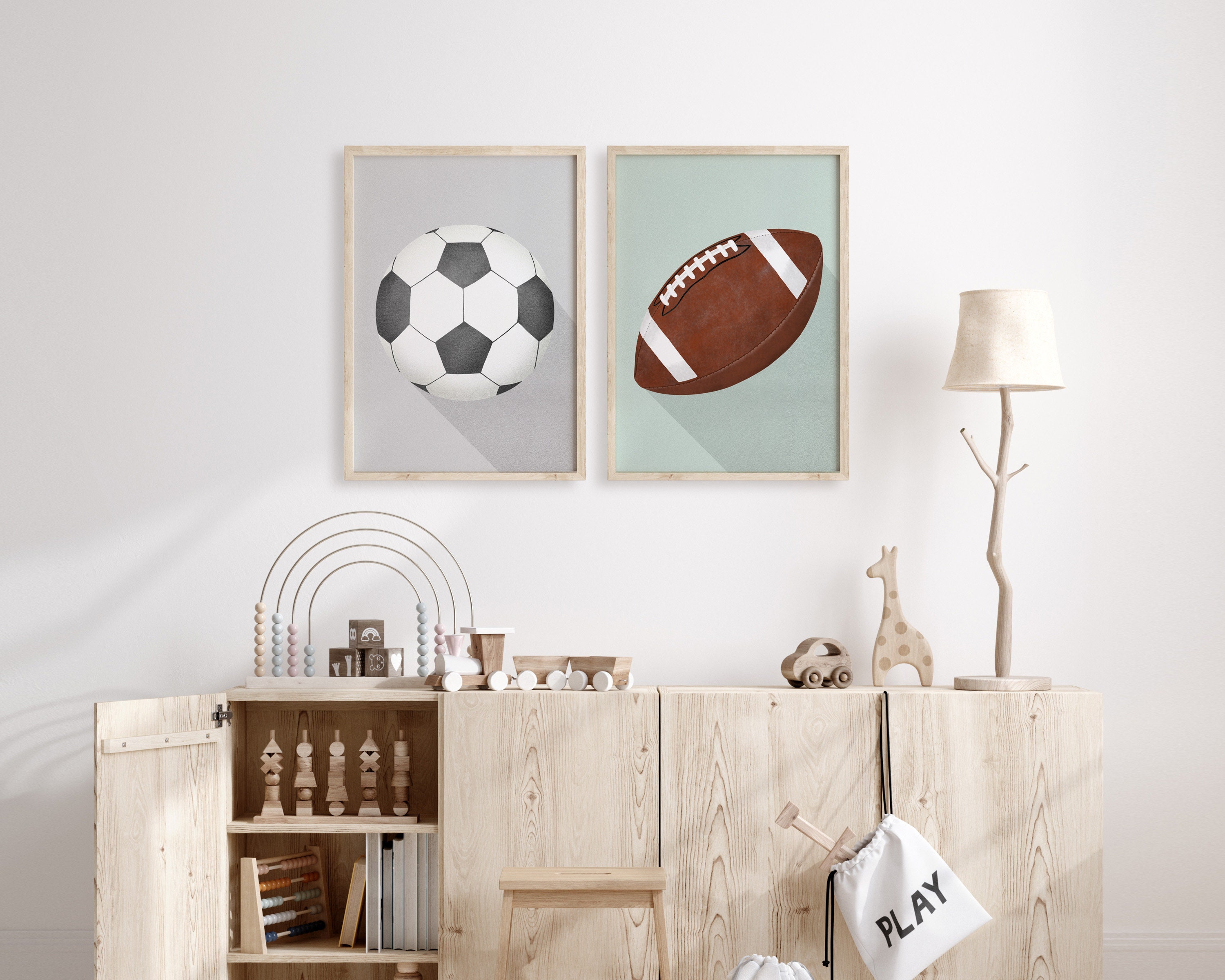 SOCCER SPORTS PRINTABLE Décor de sport pour les garçons Etsy