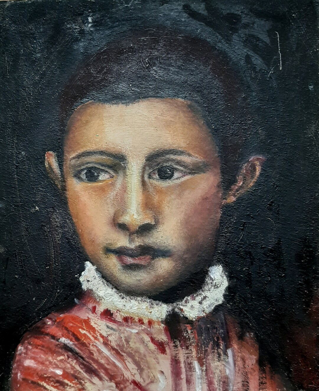 Oil Painting on Cardboard Reproduction of Titian's Etsy