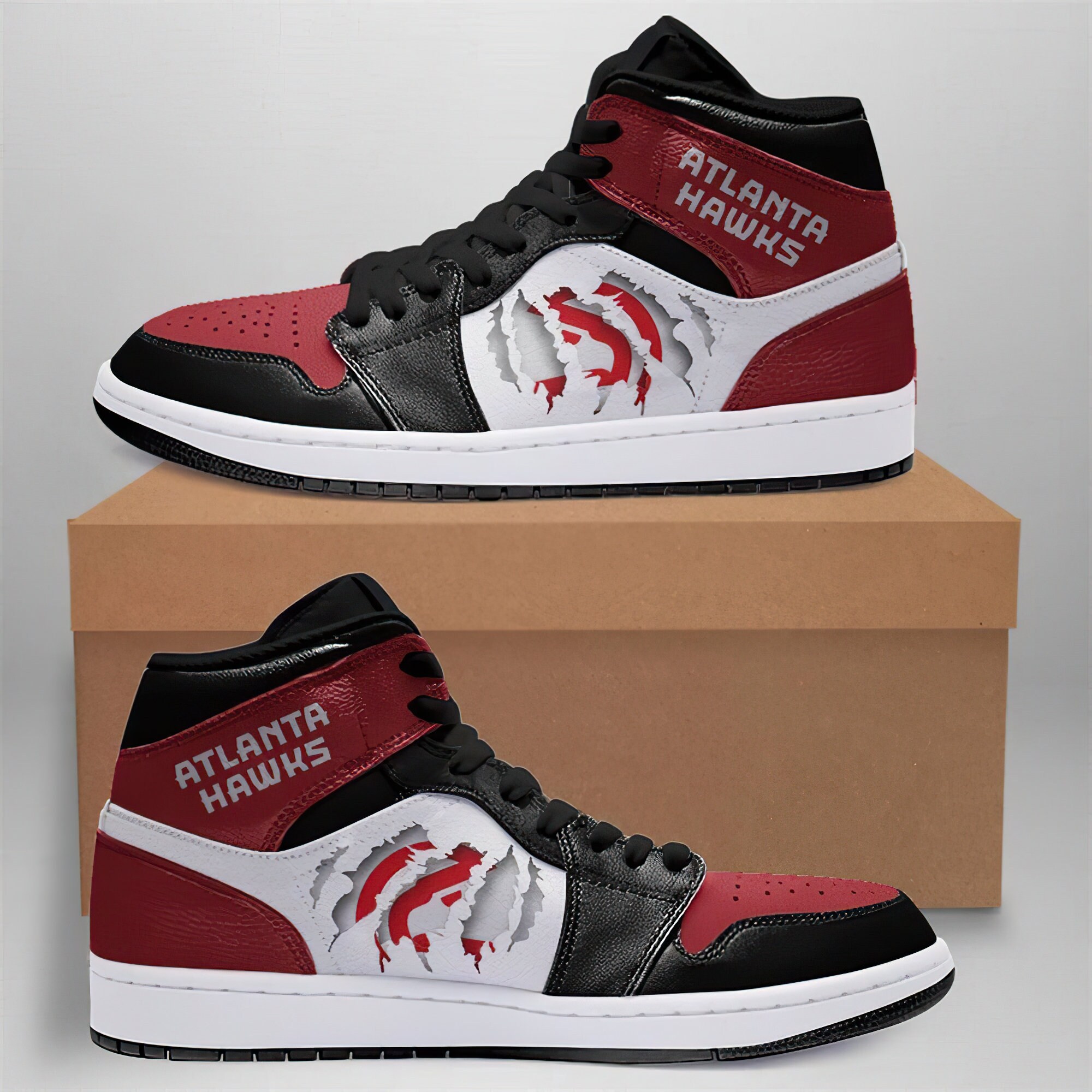 Custom Atlanta Hawks Jordan 1 Limited Air Jordan 1 Shoes Gift | Etsy