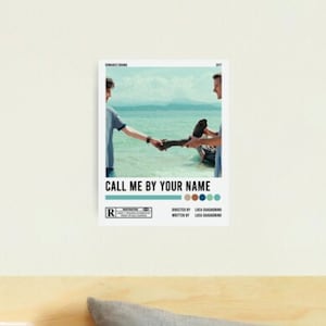 Call Me By Your Name DIGITAL DOWNLOAD Aesthetic Poster Armie Hammer Timothee Chalamet