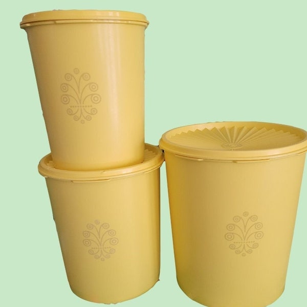 Vintage Tupperware Canisters Etsy