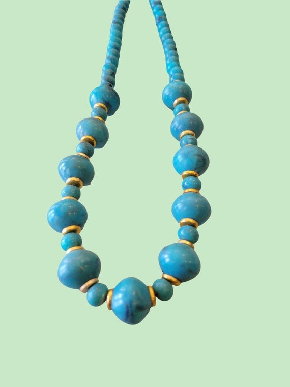 1970s Beaded necklace - image 1